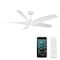 Modern Forms Fans Zephyr Indoor or Outdoor Smart Ceiling Fan 2700-3000-4000-5000K LED in Matte White FR-W2401-62L-MW - alternate 1